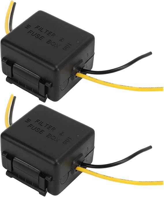 Car Power Filter Noise Ground Loop Isolator Car Audio Noise Filter 12V Car Stereo Audio Filter Noise Isolation Reducer for Stereo Audio Radio Amplifier Amp Speaker