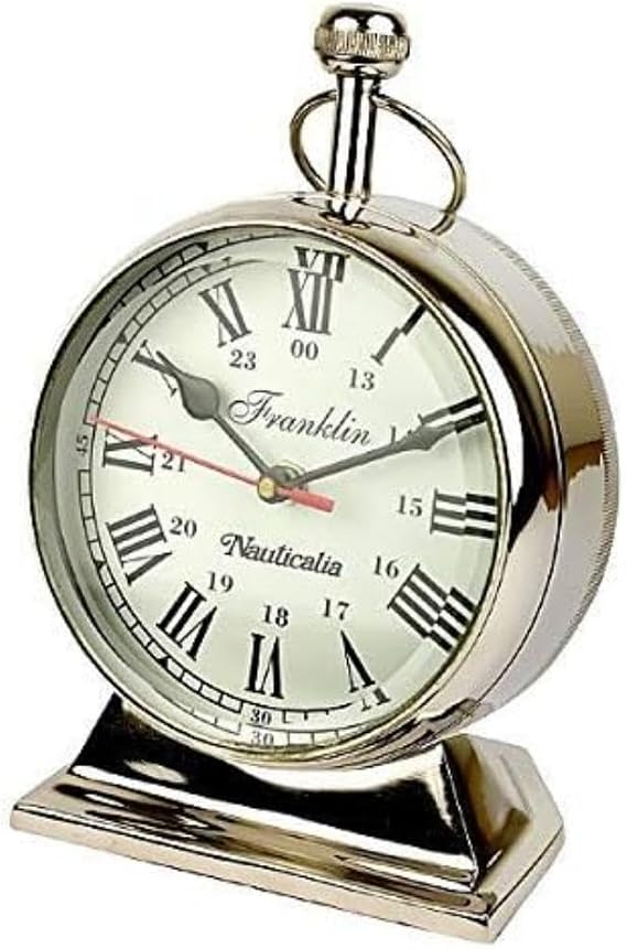 Franklin Pocket Watch Clock, 24 cm, White