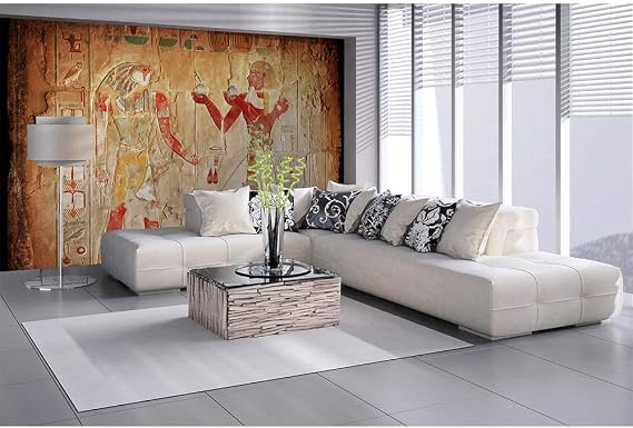 Dimex MS-5-0052 Egypt Painting Wall Mural, Orange