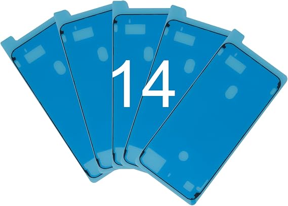 5 PCS for iPhone 14 Waterproof Pre-Cut Adhesive Sticker
