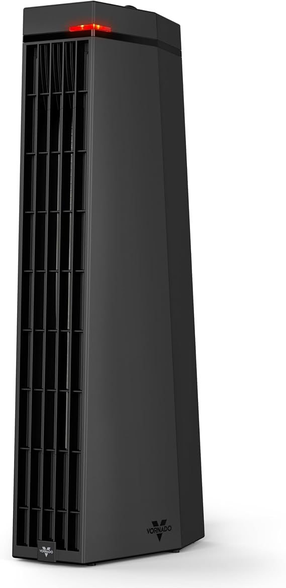 Vornado Rise 20H (2026) Whole Room Tower Heater, 3 Heat Settings, Black