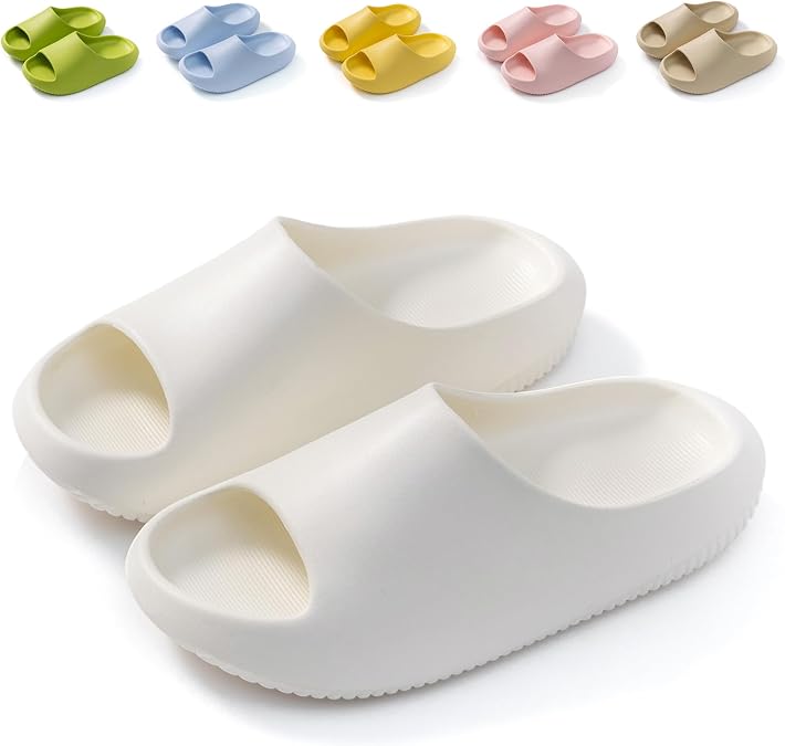 Kids Cloud Sliders Boys Girls Slippers Sandals Comfort Lightweight Slippers Non Slip EVA Shower Beach Pool Sliders