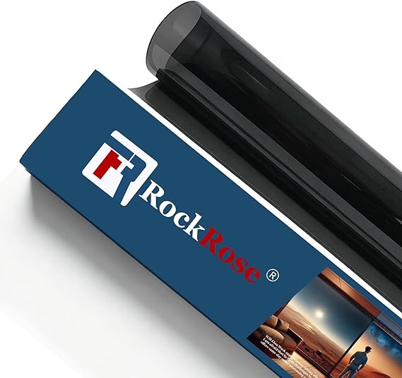 RockRose 35% Premium Carbon Car Window Tint Film 36 in x 15FT 2PLY Charcoal Privacy Film UV, Heat Blocking Tint for Car or Home Adhesive Film Easy Shrink, Plotter Friendly Pro Grade