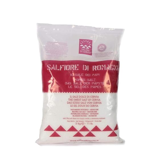 Salina di Cervia. Salfiore di Romagna Pope's Sea Salt (Il Sale dei Papi). 5Kg (11lb)