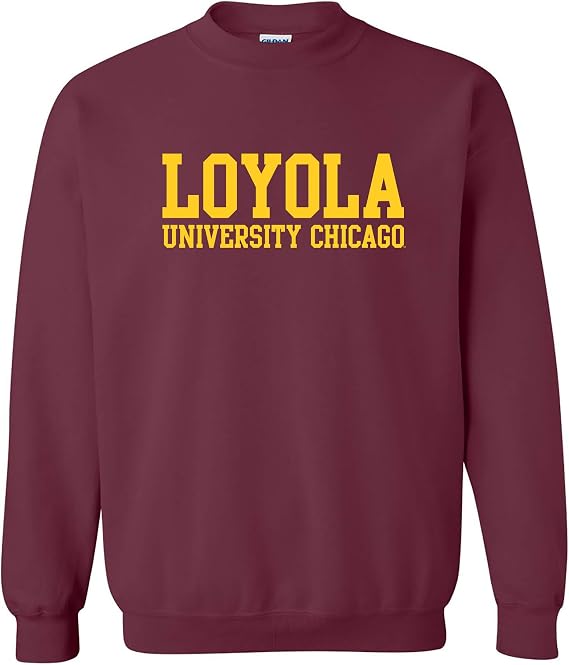 UGP Campus Apparel NCAA Basic Block, Team Color Crewneck, College, University