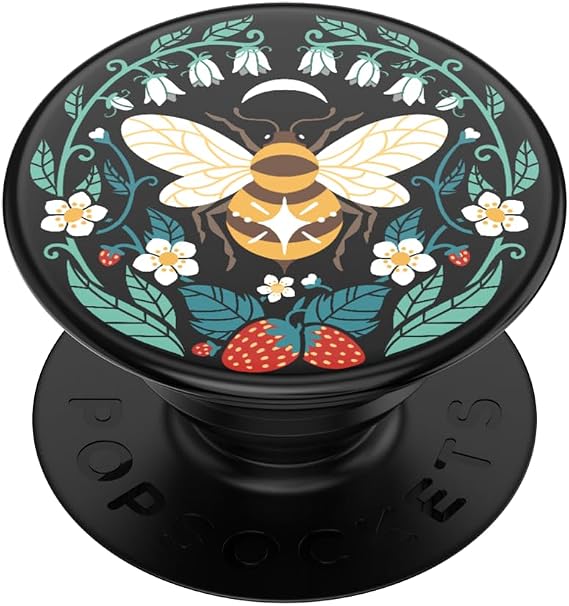 PopSockets Adhesive Phone Grip, Holder- Bee Boho