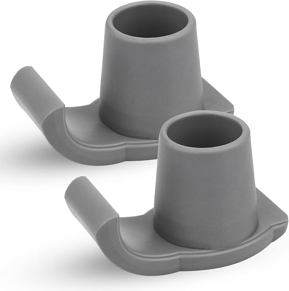 Walker Ski Glides, Universal 1" Replacement Glide Caps Heavy Duty Coaster Skis for Medical Walkers, 2-Pack