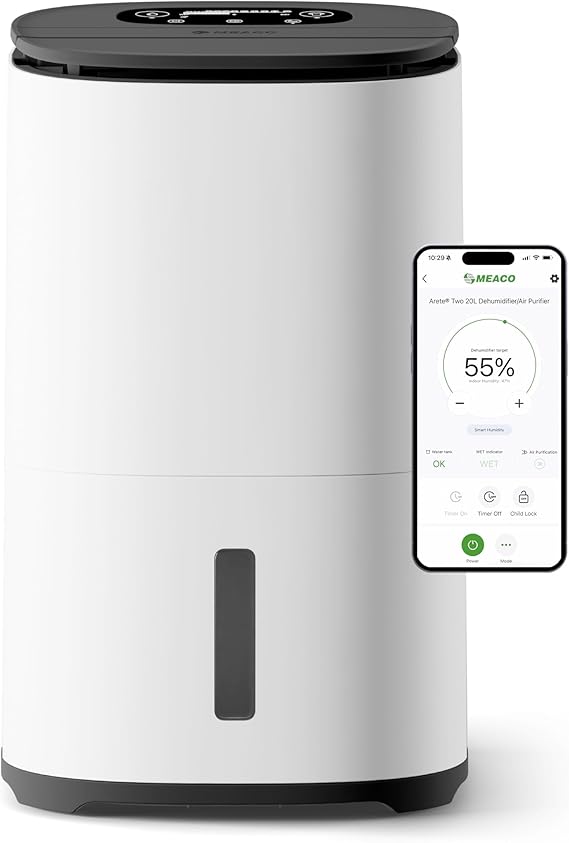 MeacoDry Arete® Two 20L Dehumidifier & HEPA H13 Air Purifier