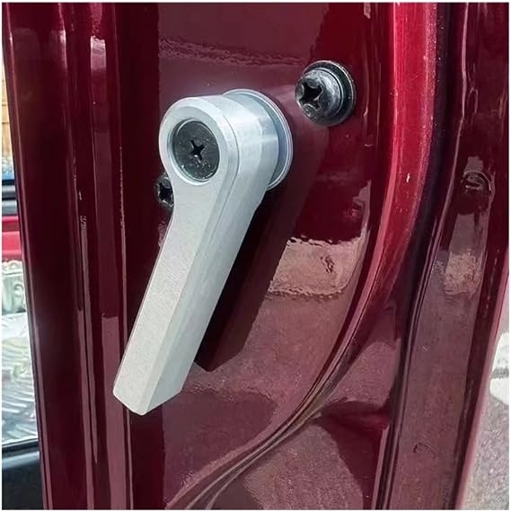 Car Tailgate Handle Fit for Nissan Patrol Y60 Cargo Door Switch Modified Accessories for Safari Exterior(Silver)
