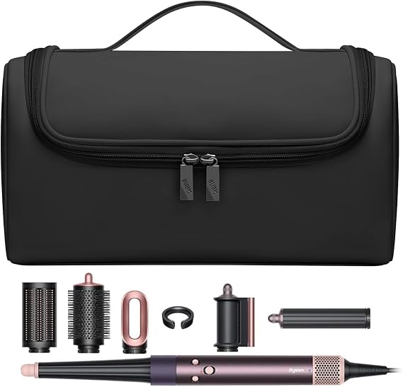 BUBM Padded Storage Travel Bag for Dyson Airwrap Complete Styler, Black