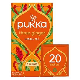 Pukka, Tea Herbal Three Ginger Organic, 20 Count