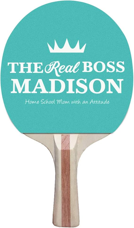 Infusion Custom Classic Design Ping Pong Paddle, Premium 5 Ply Direct Imprint Personalization on Table Tennis Racket