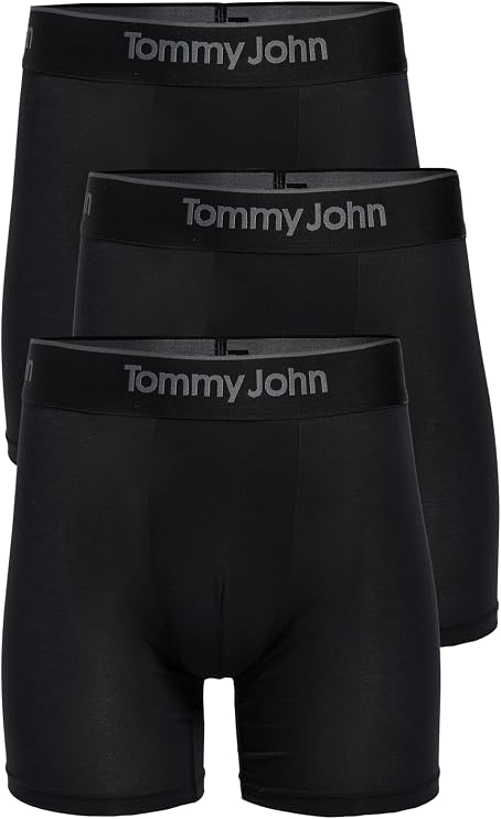 Tommy John Men's Second Skin 6" Boxer Briefs 3 Pack
