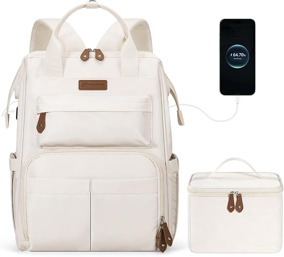 Maelstrom 15.6-17.3" Laptop Backpack with Lunch Box, Work Bag for Women Men