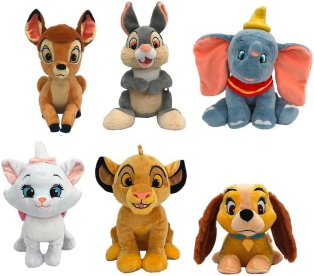 Simba 6315876247NPB - Disney Hayvan Dostları Pelüş Hayvanlar - Disney Pelüş Oyuncak Gibi Hayvan Dostları, Bambu, Stampe, Marie, Dumbo, Bayan veya Strol Olarak Mevcuttur, 25 cm, 0 Aylıktan İtibaren
