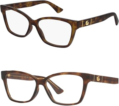 Gucci GG0634O Designer Fashion Eyeglasses Stylish Cat Eye Rectangular Frame Eyewear with Luxury eSHADES Kit - Embrace Sophistication and Elegance