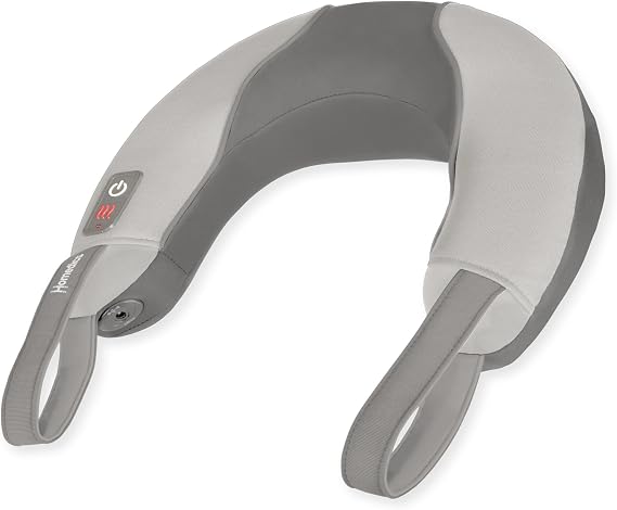 Homedics Pro Therapy Vibration Neck Massager with Soothing Heat | Portable Pain Relief Massage for Stiff Neck Muscles, Soothing Heat for Tension and Stress Release, Customizable Speeds