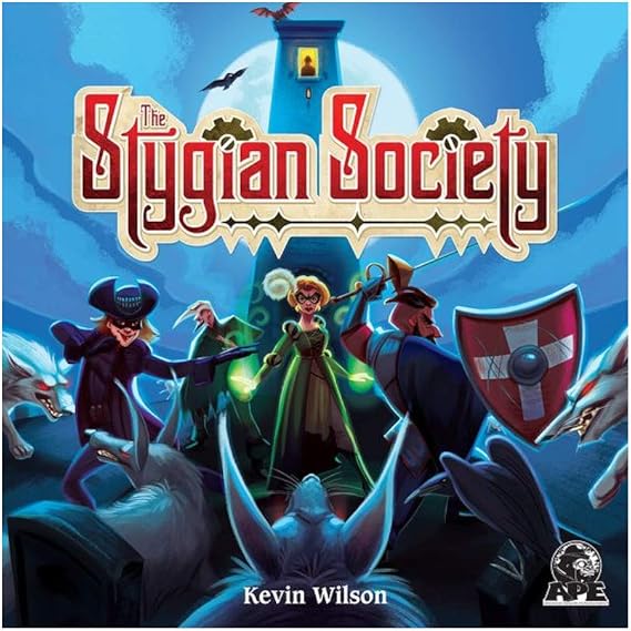 The Stygian Society | Diceless Dungeon Crawl | Board Game | APE Games | 1-4 Players | 60-120 Minutes | Fantasy | Adventure| 14 | Tabletop Game | Kevin Wilson | Cooperative | Base Game