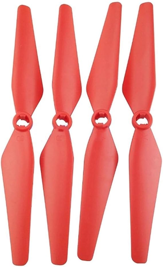 4 Pcs Paddle Propellers Prop Blade/Fit For SYMA X8SW X8SC X8SG X8 Pro RC Remote Control Drone Aircraft Helicopter Parts Replacement Propeller (Color : Red)