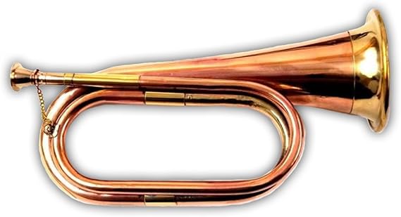 Civil War Era Solid Copper Bugle US Military Cavalry Horn