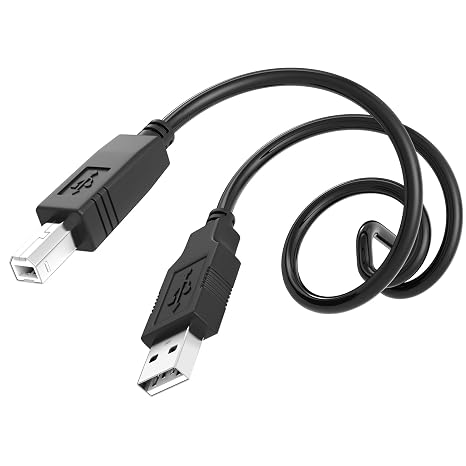 6ft USB Cable Computer PC Laptop Data Sync Cord for Reloop Beatpad Professional 4-Channel Virtual DJ Audio & Video Mixing DJ Software DJ Midi Controller