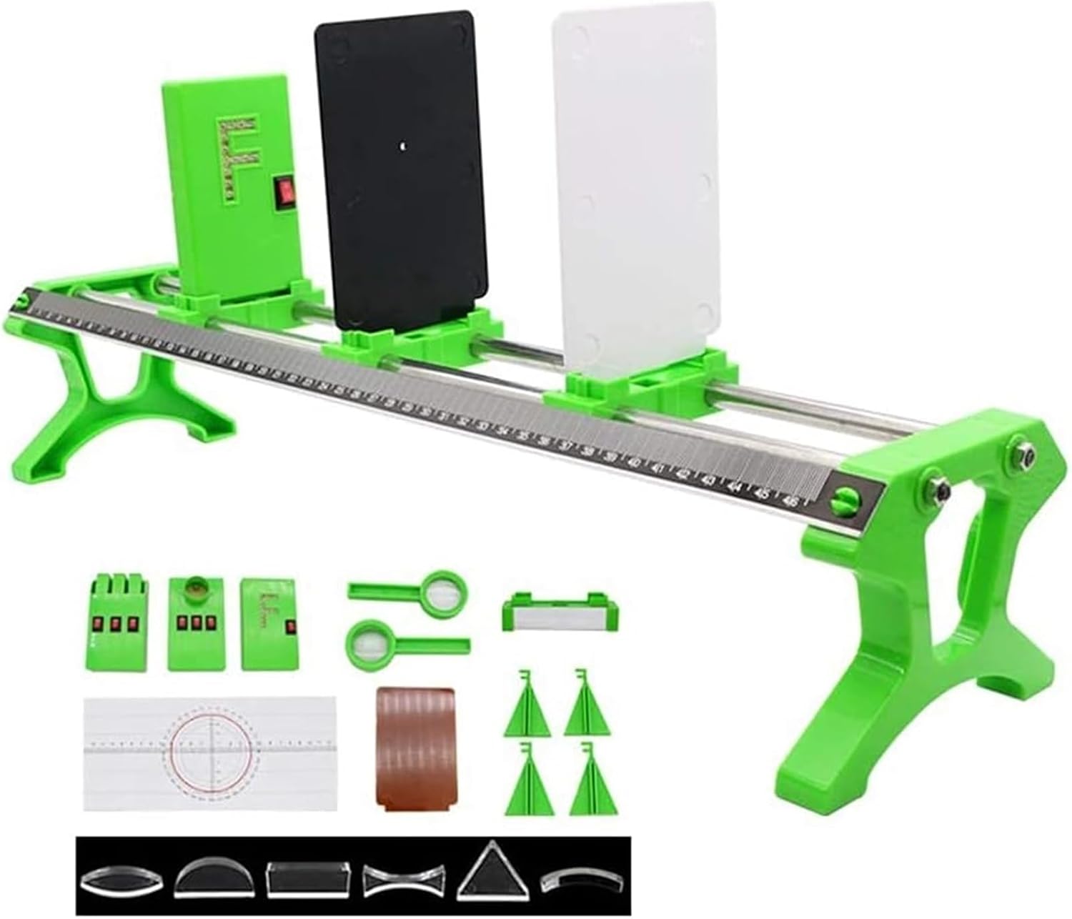 Physical Optics Instrument Experiment Box Science Laboratory Equipment Optical Bench Lens Small Hole Imaging Pinhole Imaging Light Reflection Dial Slider