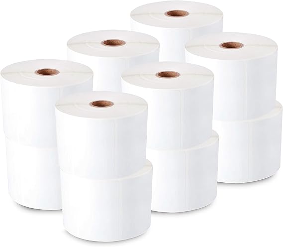 enKo [12 Rolls, 8400 Labels] - 2-1/4 x 2" Direct Thermal Labels, FBA Stickers, FN SKU Labels Compatible for Zebra/Eltron