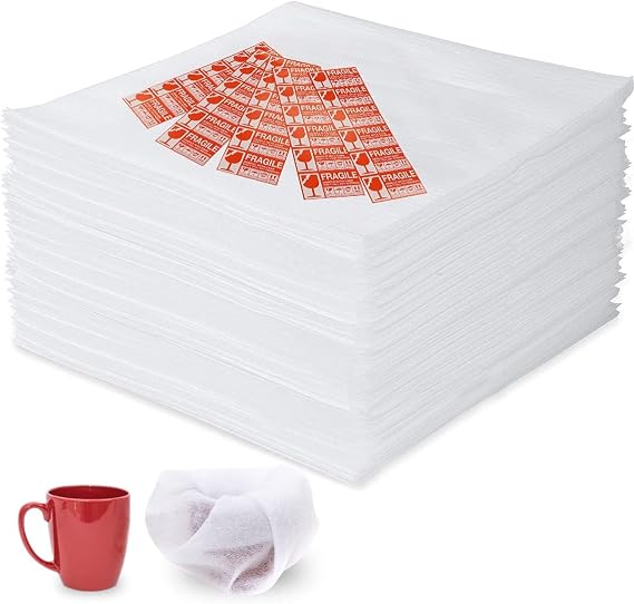 8"X 10"Foam Pouches, 200Pcs Cushion Foam Pouch for Moving and Storing. | Making Packaging Moving and Transportation Easier,Packaging Material