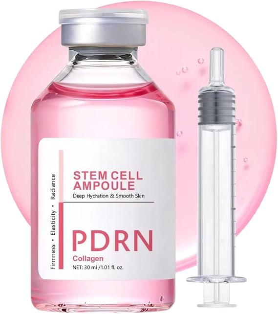 PDRN Serum Korean Stem Cell Ampoule 30ml – Firming & Elasticity Booster | Salmon DNA Serum,Micro Infusion System for Glass Skin, Anti Aging Hydrating Face Serum for Women,Suitable for All Skin Types