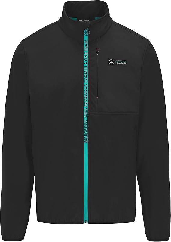 MERCEDES AMG PETRONAS Formula One Team - Official Formula 1 Merchandise Collection - Softshell Jacket - Black - Men - XS