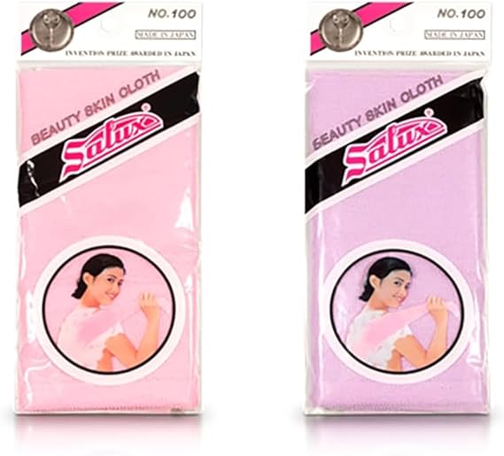 Salux Bath Towel Pink Purple 2 Count Pack