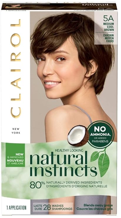 Clairol Natural Instincts Hair Color, Medium Cool Brown [5A] 1 ea