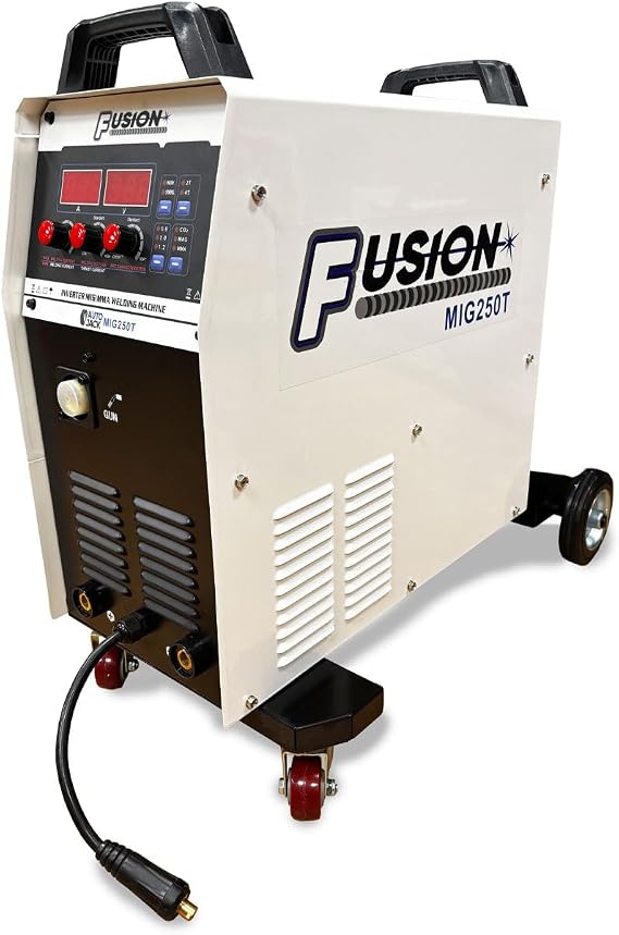 Autojack Professional MIG Welder, 400V 3 Phase, 250A Industrial Welding Machine Fusion Range MIG250T