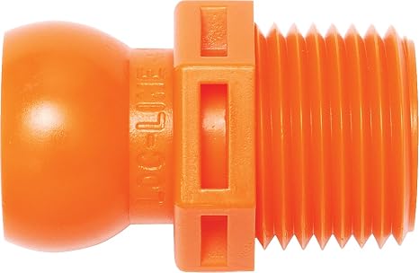Loc-Line - 51805 Coolant Hose Component, Acetal Copolymer, Connector, 1/2" Hose ID, 1/2" NPT (Pack of 4)