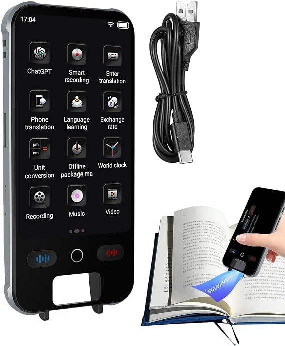 Global Talker - Two Way Audio Device, Lingual Logic Layout, Instant Voice Signal Exchange, Supports Diverse International Speech, Business Supply Class, White Smart Gear For Meeting Room