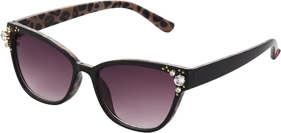 Betsey Johnson Women's Crystal Queen Cat Eye Sunglasses
