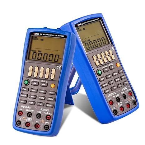 Victor/RuoShui Multifunction Calibration 24 Handheld Multifunction Process Calibrator 0.02% Accuracy Measurement Source Temperature Monitoring Function calibrator(Victor 24)