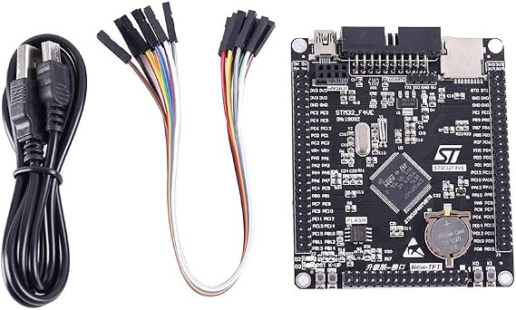DONGKER STM32F407VET6 Development Board STM32F4 32bit DC 1.8V-3.6V M4 Single Board Computer with USB GPIO Pin 1.44/1.8" LCD Support 168MHz 512kB Flash 196KB SRAM