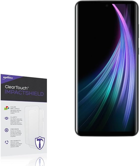 BoxWave Screen Protector Compatible with Sharp AQUOS zero2 - ClearTouch ImpactShield (2-Pack), Impenetrable Screen Protector Flexible Film