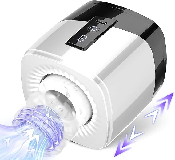 Velvet Aura Thrusters - Open-Ended Male Pleasure Stroker with Rotating Motion for Intense Sensations EW56609