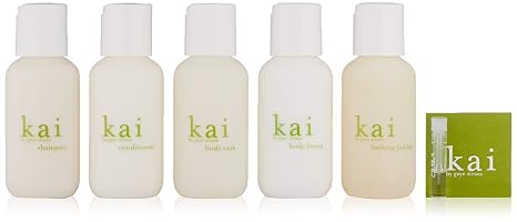 kai Bath And Shower Travel Set, TSA approved, vegan, cruelty free, made in the usa