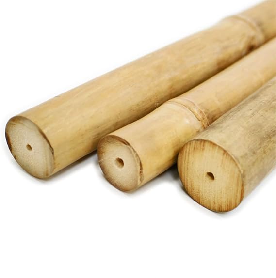 Forever Bamboo 90" L Solid Bamboo Poles for Structural Design and Weight-Bearing Support (6-Pack)