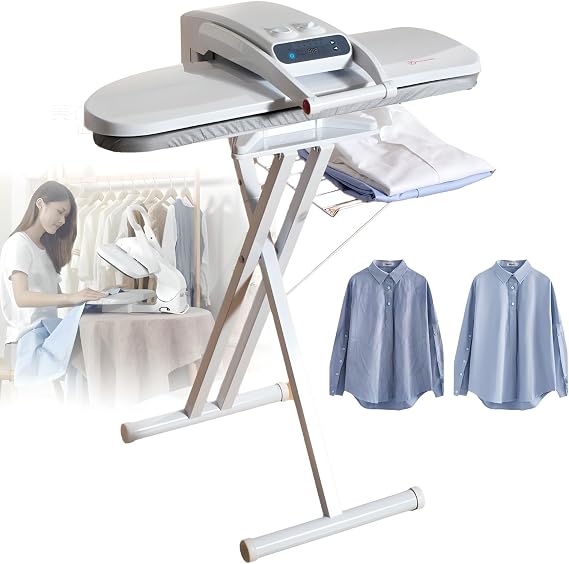 Steam Press Machine, Commercial Dry Ironing Press | Large Press | Heavy-Duty 1800W Professional Ironing Machine for Hotels, Guesthouses, Nursing Homes