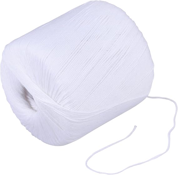 Cotton Rope for DIY Crafts Water-Soluble Lace Yarn for Handmade Knitting Weaving 1 Roll Cotton Cord for Macrame Crochet Projects