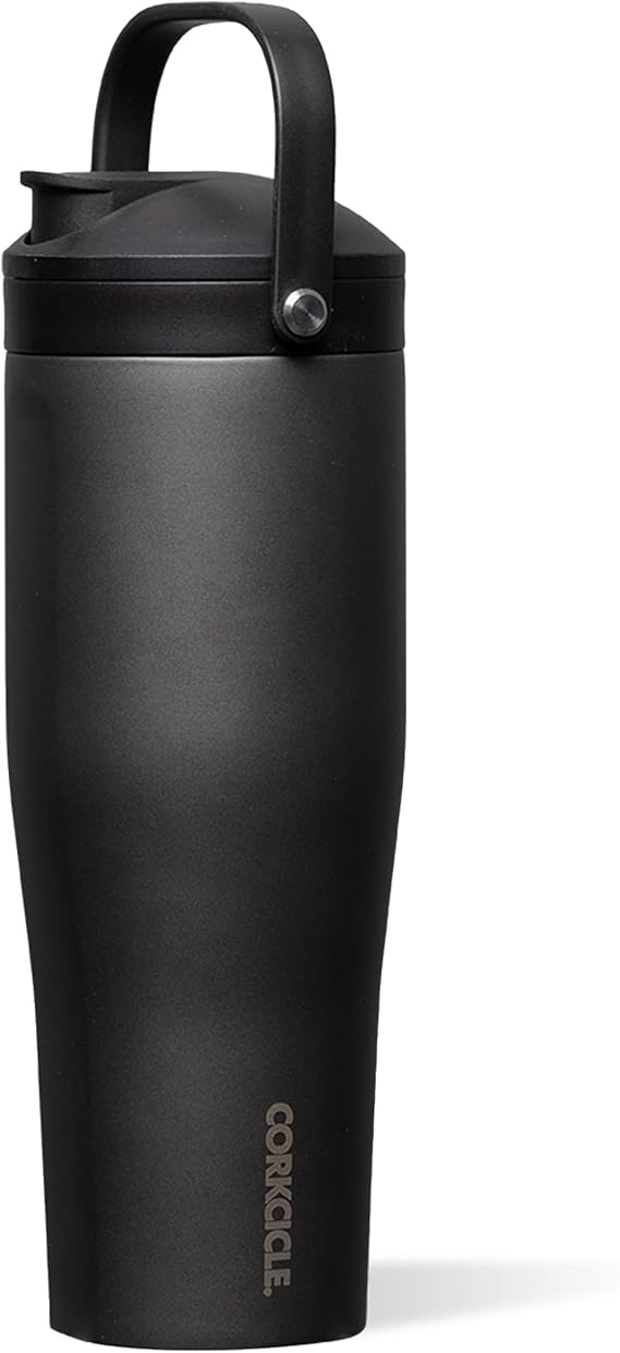 Corkcicle Protein Shaker - Built-In Agitator & Fruit Strainer Lid - 30oz - Ceramic Slate