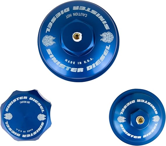 Sinister Billet Blue Cap Assembly