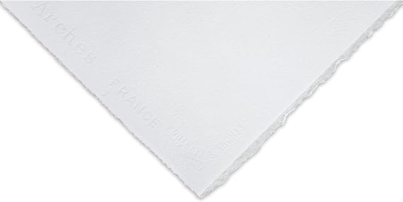 Arches Watercolor Paper - 16" x 20", Bright White, Cold Press, Single Sheet