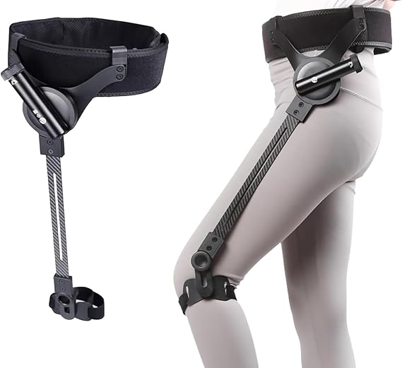Wearable Bionic Power Exoskeleton for Walking,Adjustable 3 Strength, Bionic Body Power Walking Aids for Adults Elderly,Travel/Daily Mobility Support (Left Leg, Large)
