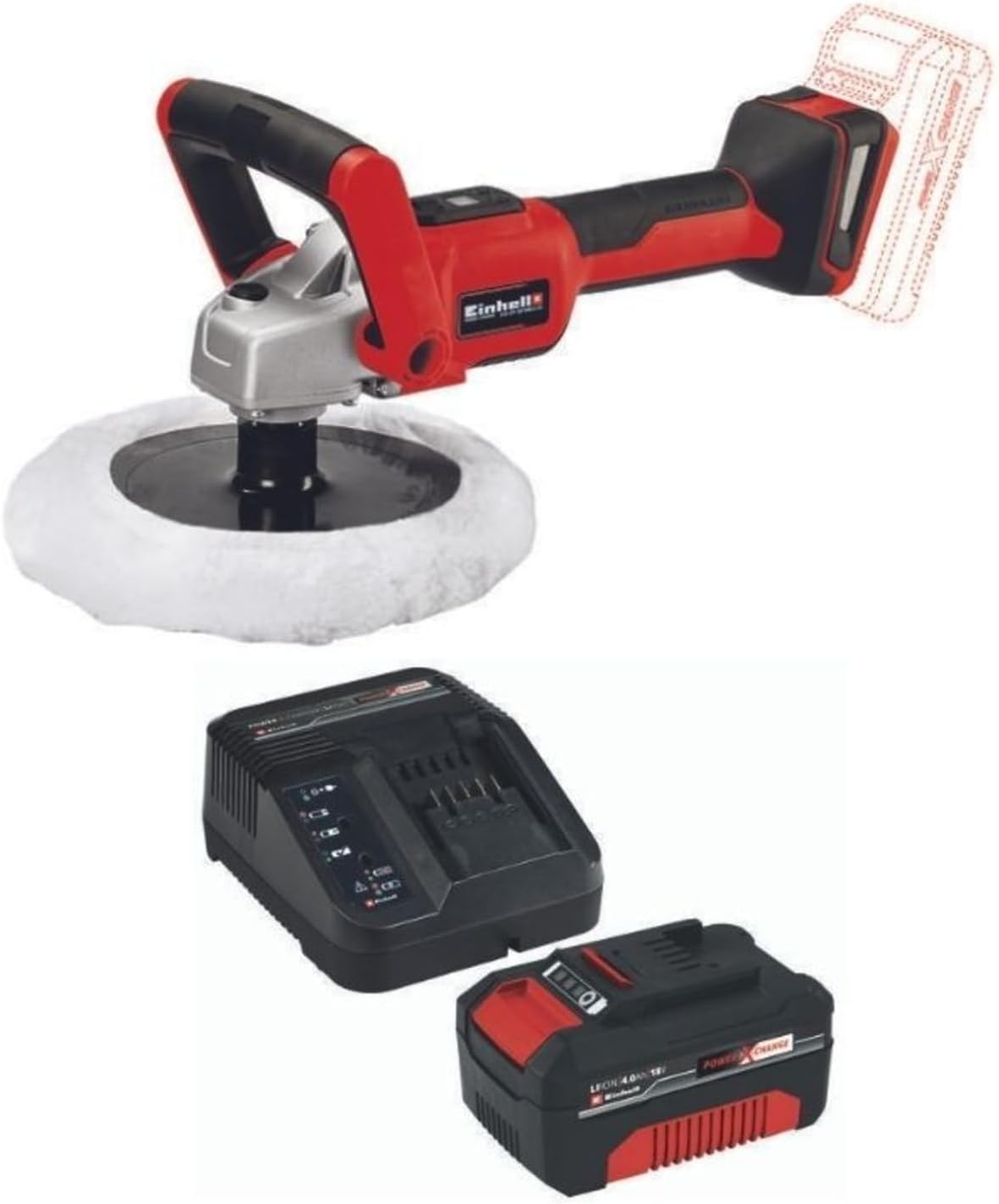 Einhell Ce-Cp 18/180 Li E 1X4.0Ah Starter Kit Akülü Polisaj/Zımpara Makinası