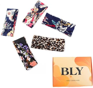 5 Pack Headbands for Women Yoga Elastic Hair Bands Workout Running Sport Non Slip Sweat Hair Wrap for Girls Wigs Available
